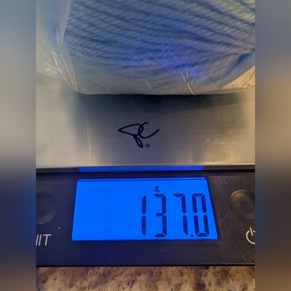 yarn soft blue, 137 g. Vintage quality yarn - Picture 4 of 4